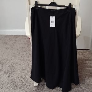 Lafayette 148 NY size 12 Women's Black Silk Skirt